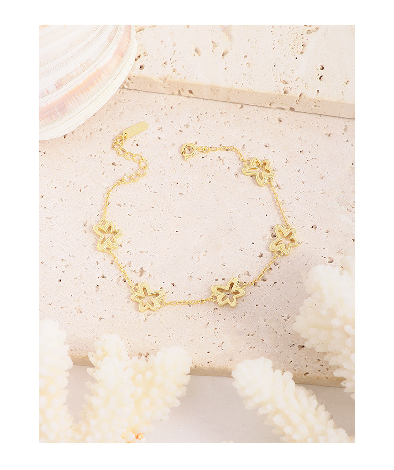 Design Versatile Geometric Hollow Small Flower Bracelet