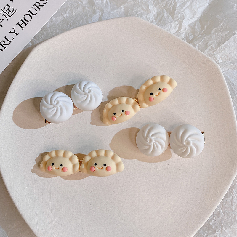 Ins Korean-style Dumpling And Steamed Bun Miniature Food Toys Daily Headwear