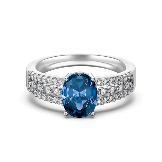 European And American S925 Sterling Silver Ring Female Bow Love Platinum Dy121138Swwh - Shop at LoveMi