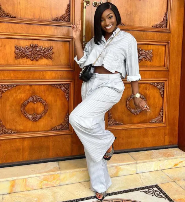 African Two piece Women's Plus Size Striped Lapel Shirt Stripes - Shop at LoveMi