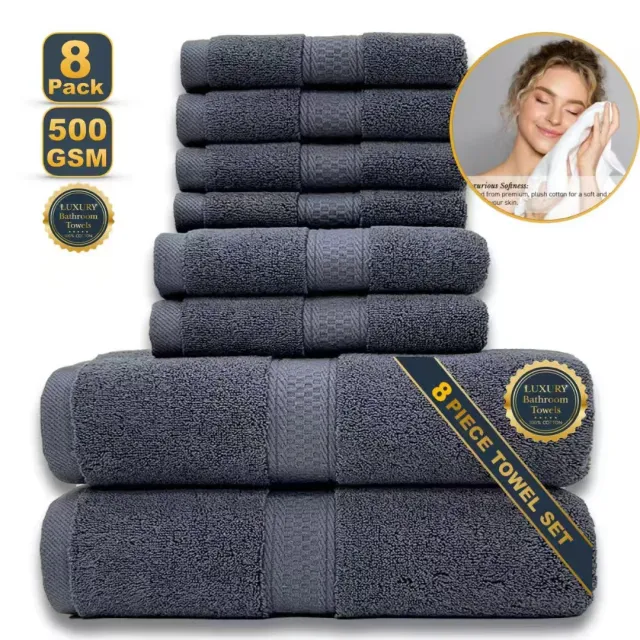 Pure Cotton Bath Towels Towel Bath Gray - Shop at LoveMi