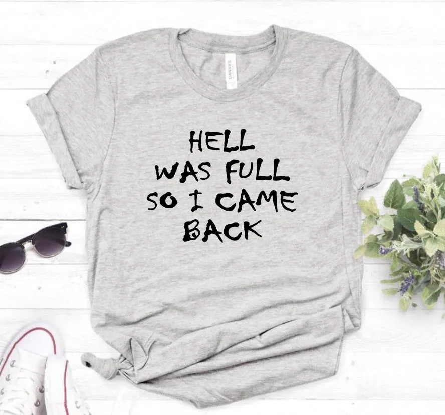 HELL WAS FULL Short Sleeve Top - Gray