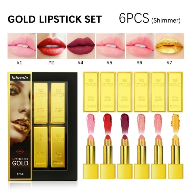 Lipstick Kit Gold Bar Makeup Set Lipstick Foreign Version - Shop at LoveMi