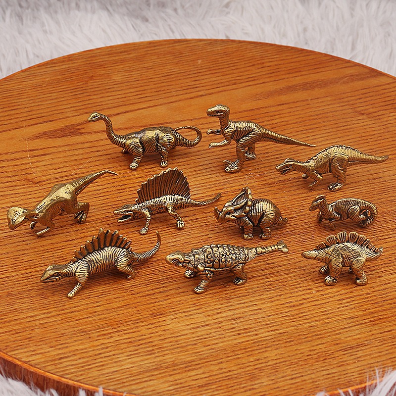 Jurassic Spinosaurus Dinosaur Small Brass Ornament