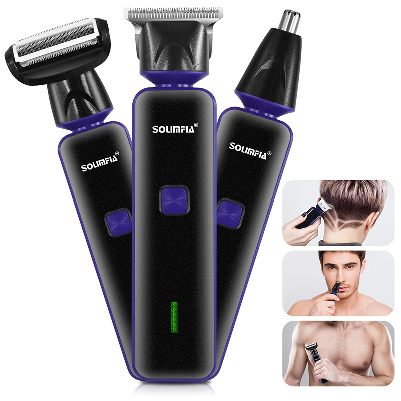 3-in-1 Nose Hair Trimmer Men's Shaver Multifunctional