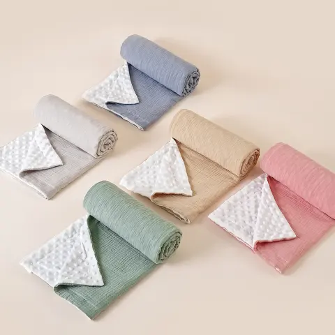 Crinkle Fabric Bean Bag Blanket Baby Swaddle
