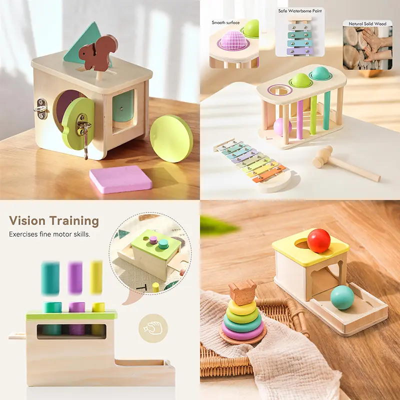 Wooden Permanent Box Coin Holder Tissue Shape