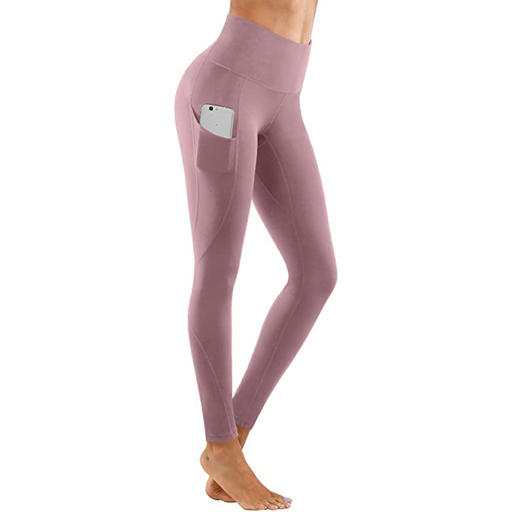 Title 2, Damen Fitness Leggings, uni, hoher Bund, Push-U...