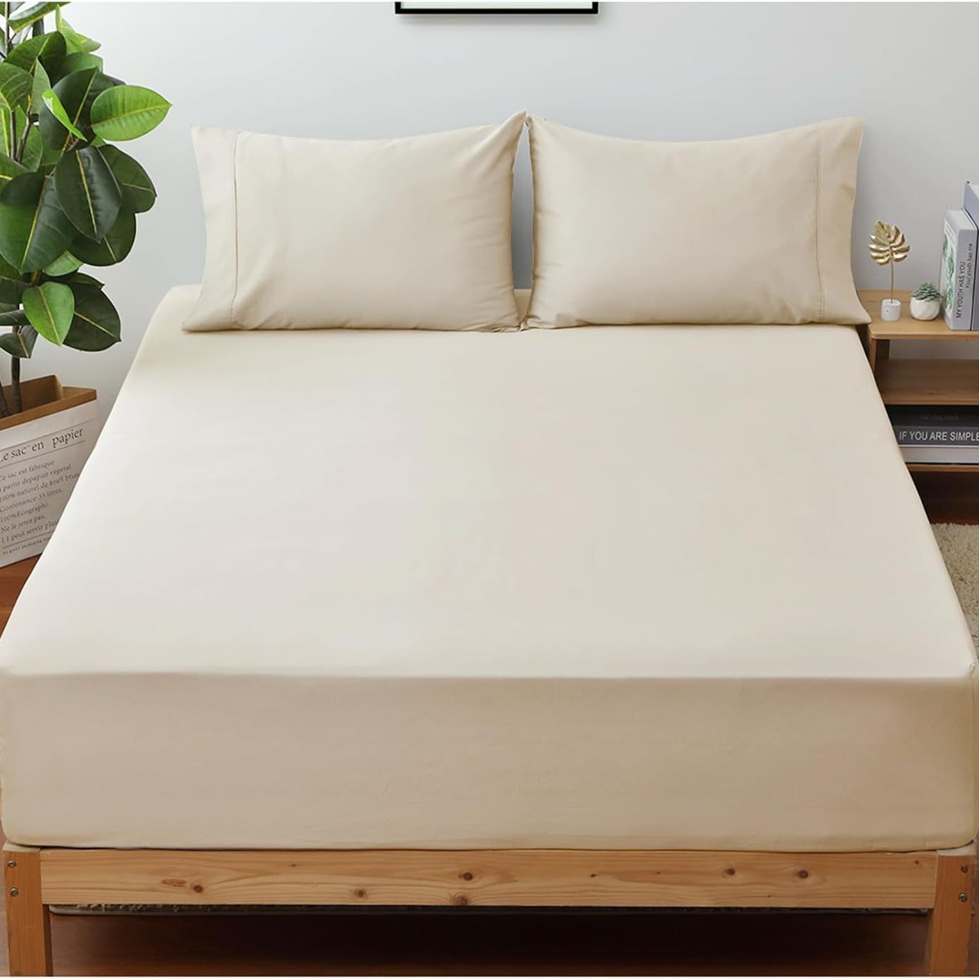 Solid-color Four-season Universal Fully Wrapped Bed Skirt