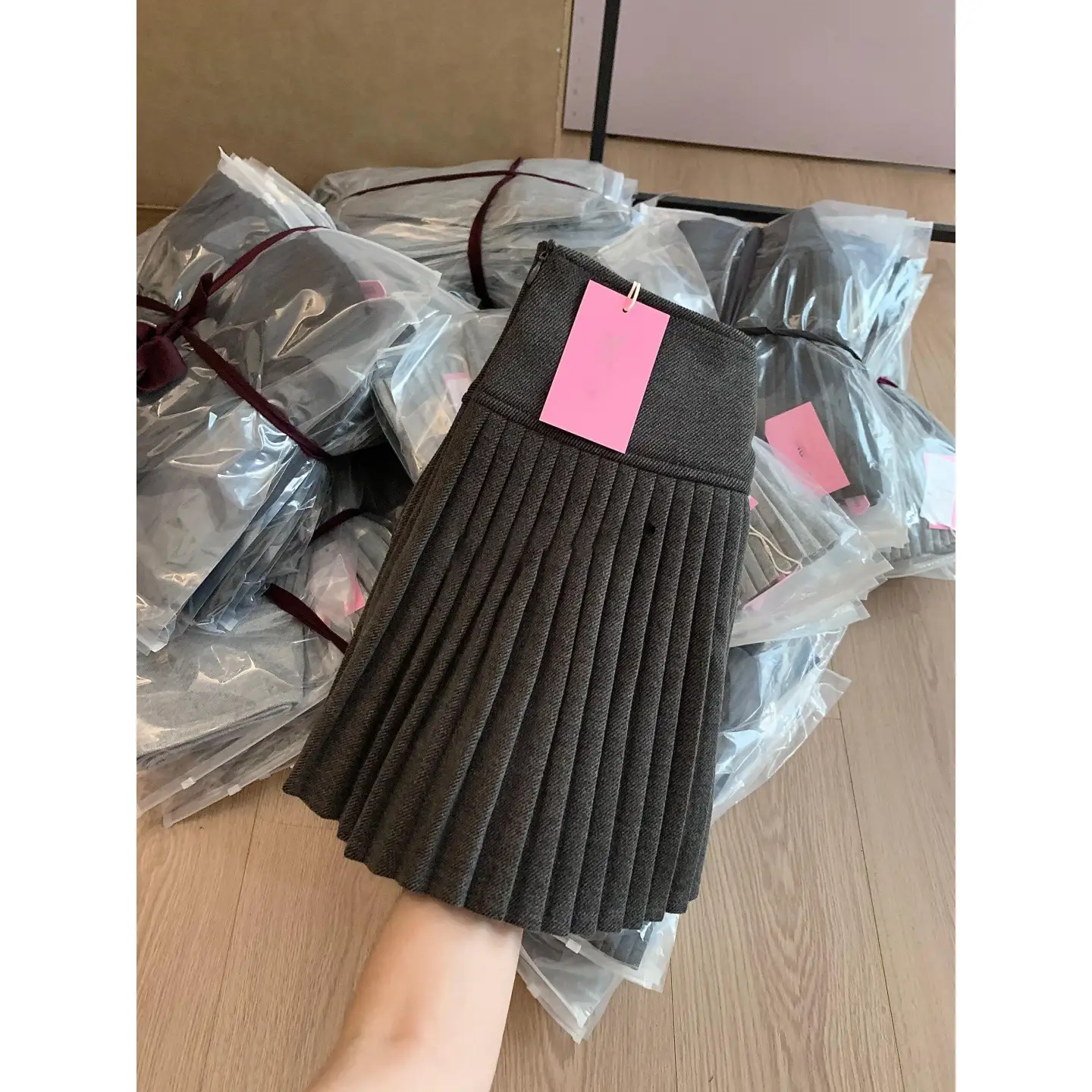 Women's Pleated Skirt High Waist Slimming And Extra Thick
