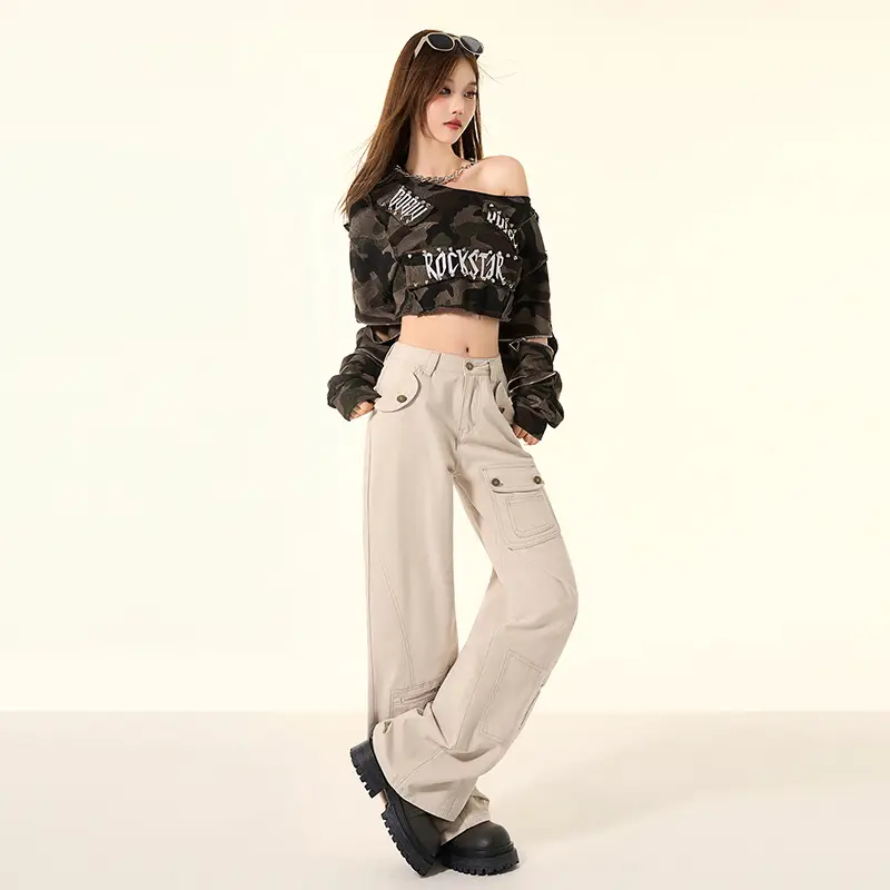 Design Skinny Wide Leg High Waist Jeans