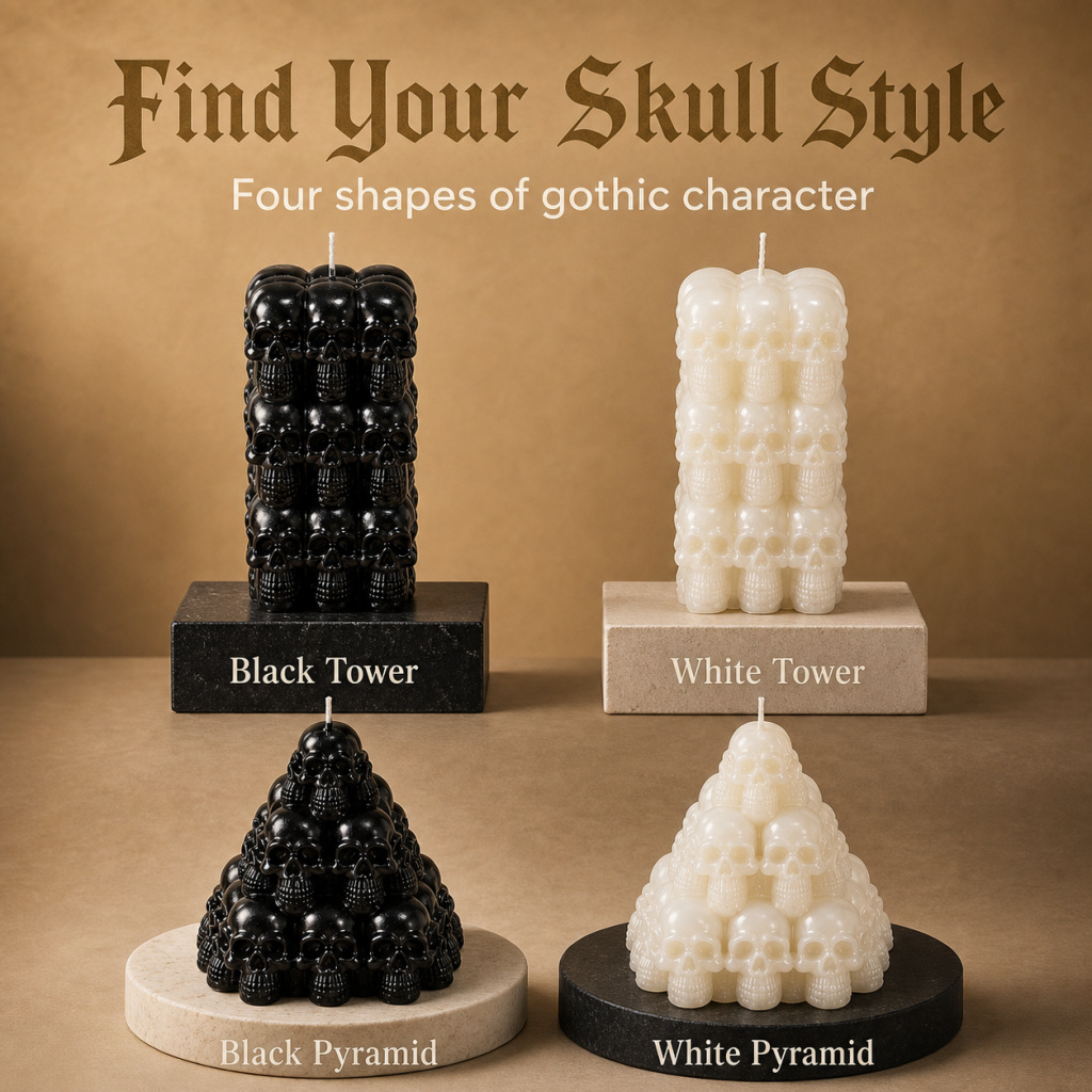 Halloween Skull Pyramid Aromatherapy Candle Ornament everydayshopit media