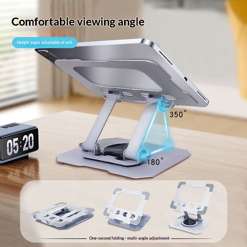 Lazy Portable Folding Height-Adjustable Tablet Stand