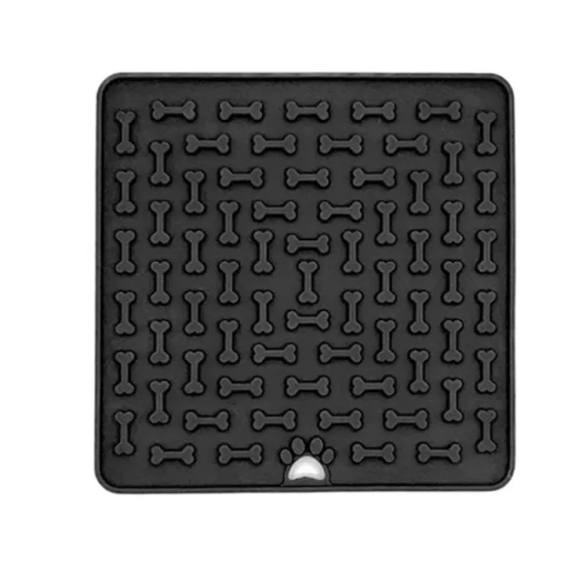 Silicone Licking Mat Dog Slow Food Black - Shop at LoveMi