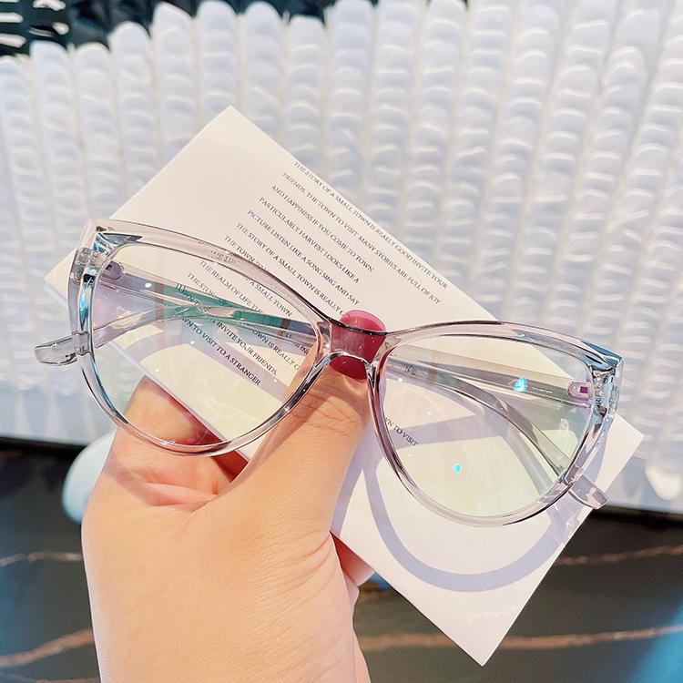 Retro Cat Eye Anti-blue Light Glasses Frame For Bare Face