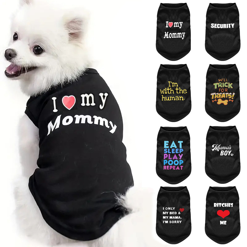 Cat Clothes Breathable Cute Summer Thin Poodle Cartoon Pet Vest