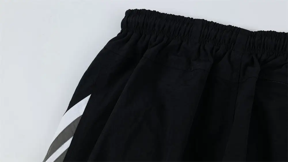Sports And Leisure Men's European And American High Street Side Patchwork Stripes Three Bars Loose Straight-leg Wide-leg Pants