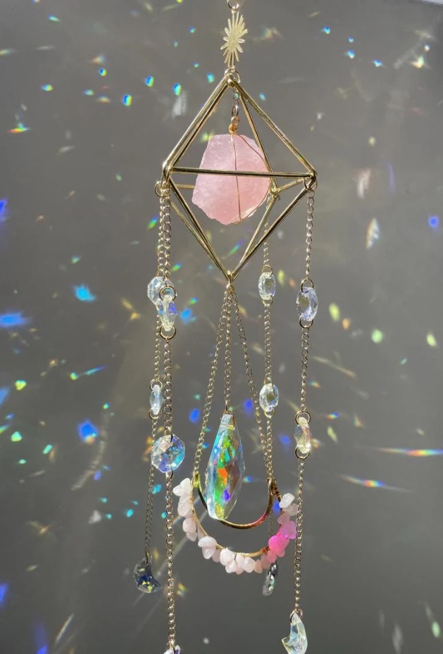 Title 3, Crystal Sun Catcher Hanging Aurora Gem