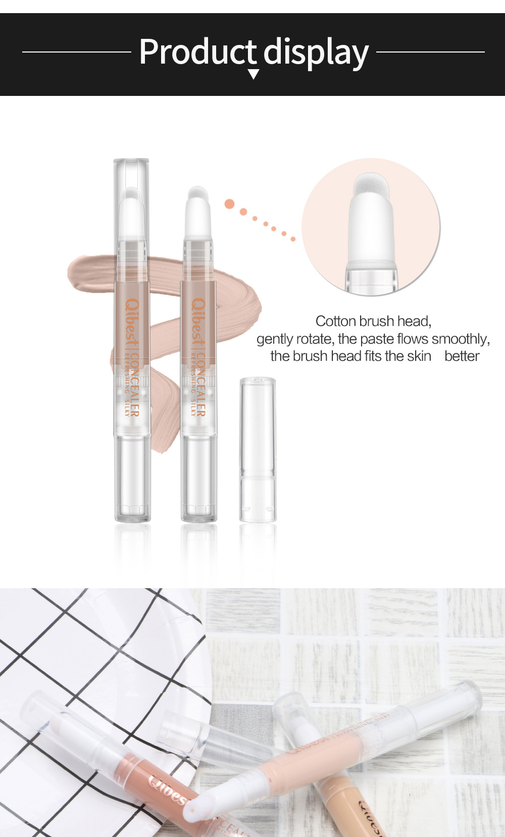 Title 9, Drehbarer wasserfester Concealer-Stick für make...