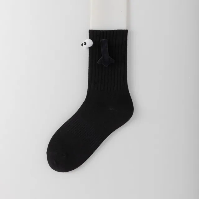 Hand Holding Socks Men's And Women's Couple Cotton Black - Shop at LoveMi