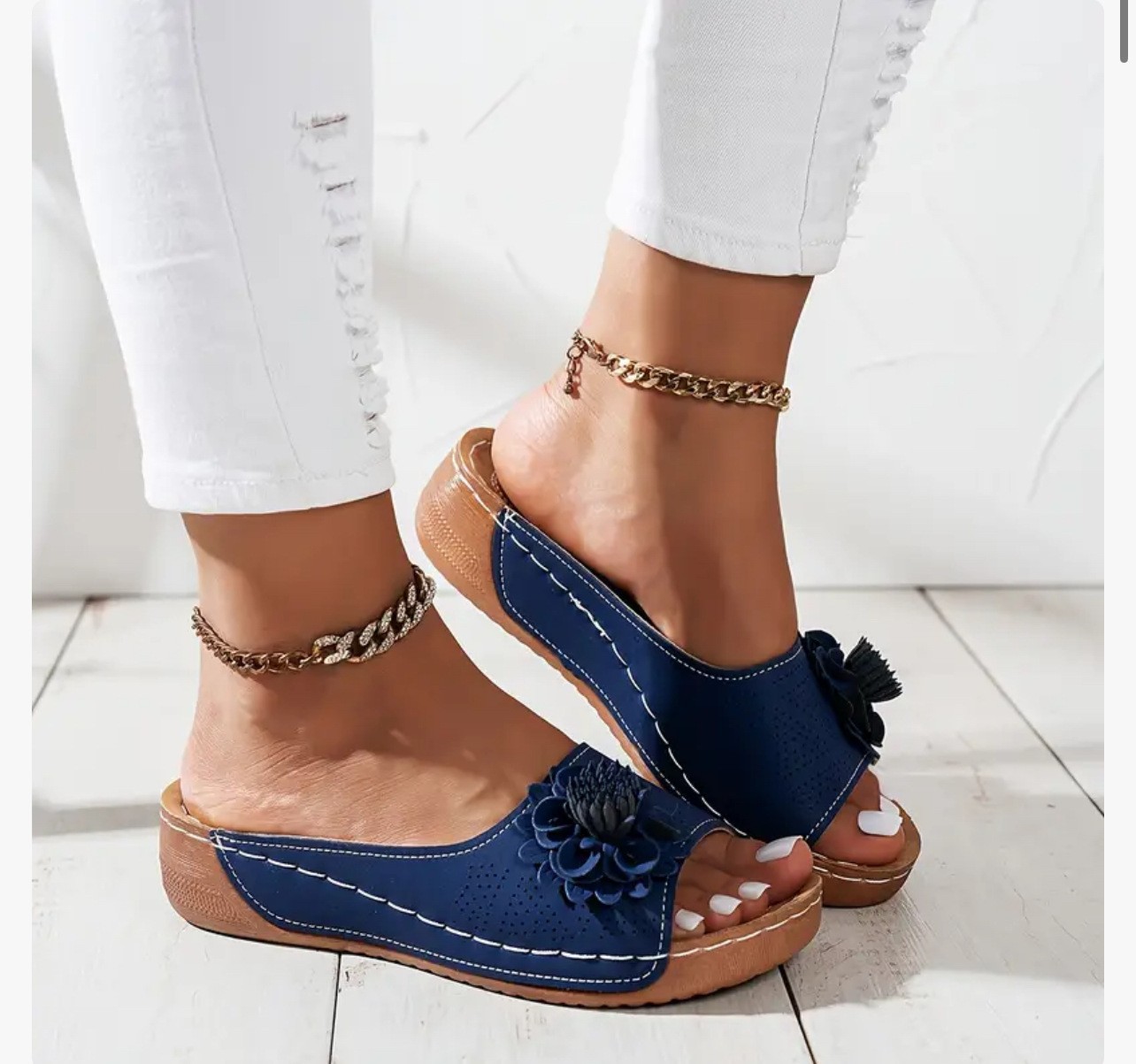 Open-Toe Slide Sandals, picture 8 of 11