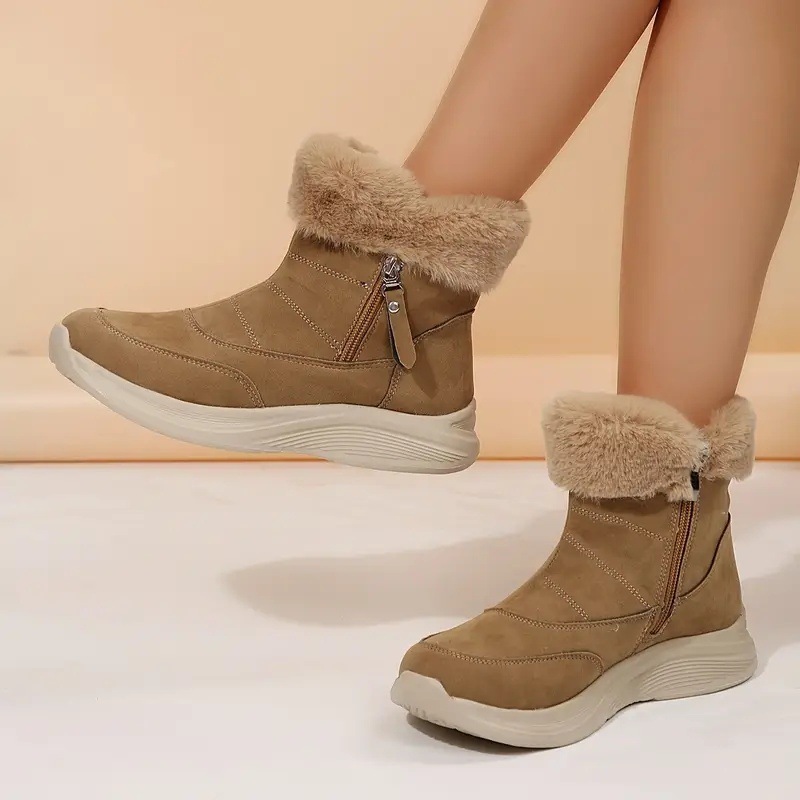 Womens Winter Snow Boots With Cozy Fleece Lining - Image 3