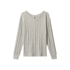 American Fashion Button Pleated Design Style Top - Camel - View 1