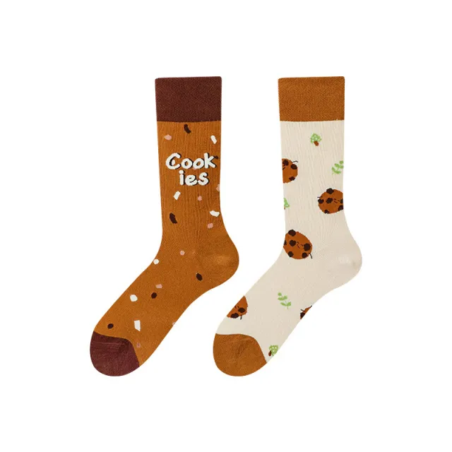 Asymmetric Middle Tube Cotton Socks Children Ladybird - Shop at LoveMi