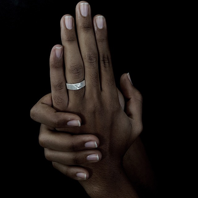 European And American Retro Crack Ring Female Male Thailand Silver Ring