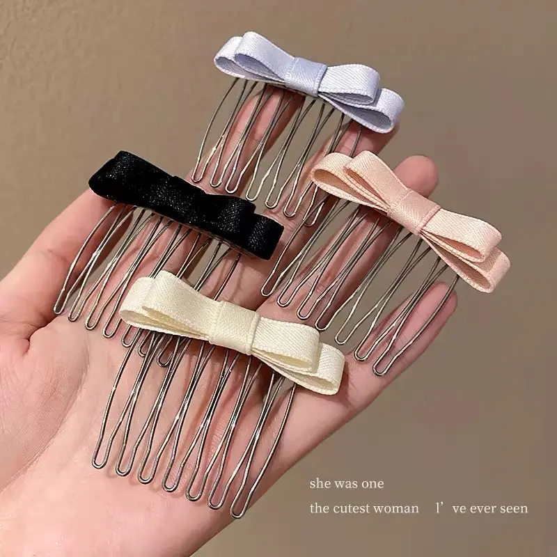 Simple Bow Hair Comb Non-slip And Versatile