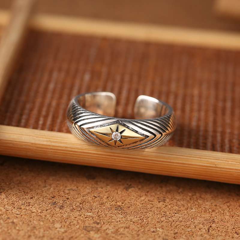 Sterling Silver Stylish Opening Ring Men And Women