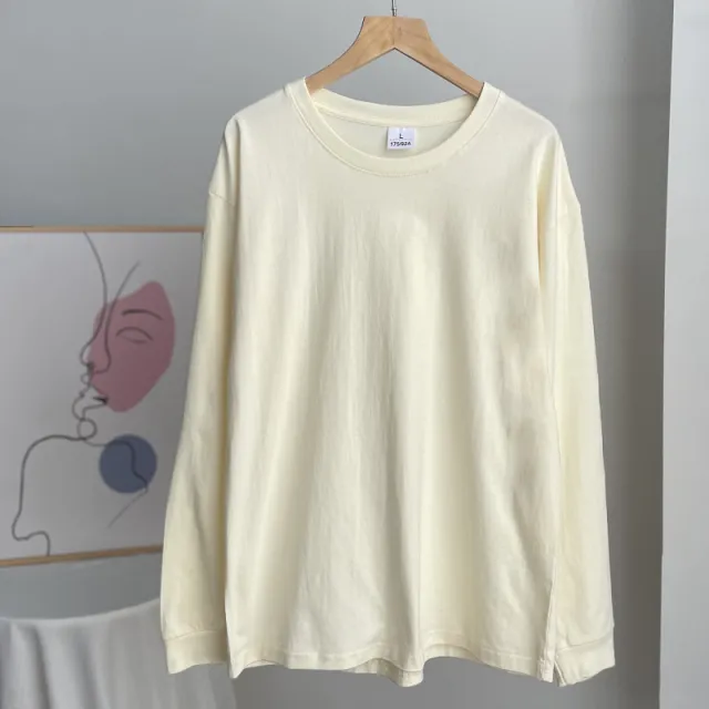 Women's Cotton With Threaded Cuffs T shirt Beige - Shop at LoveMi