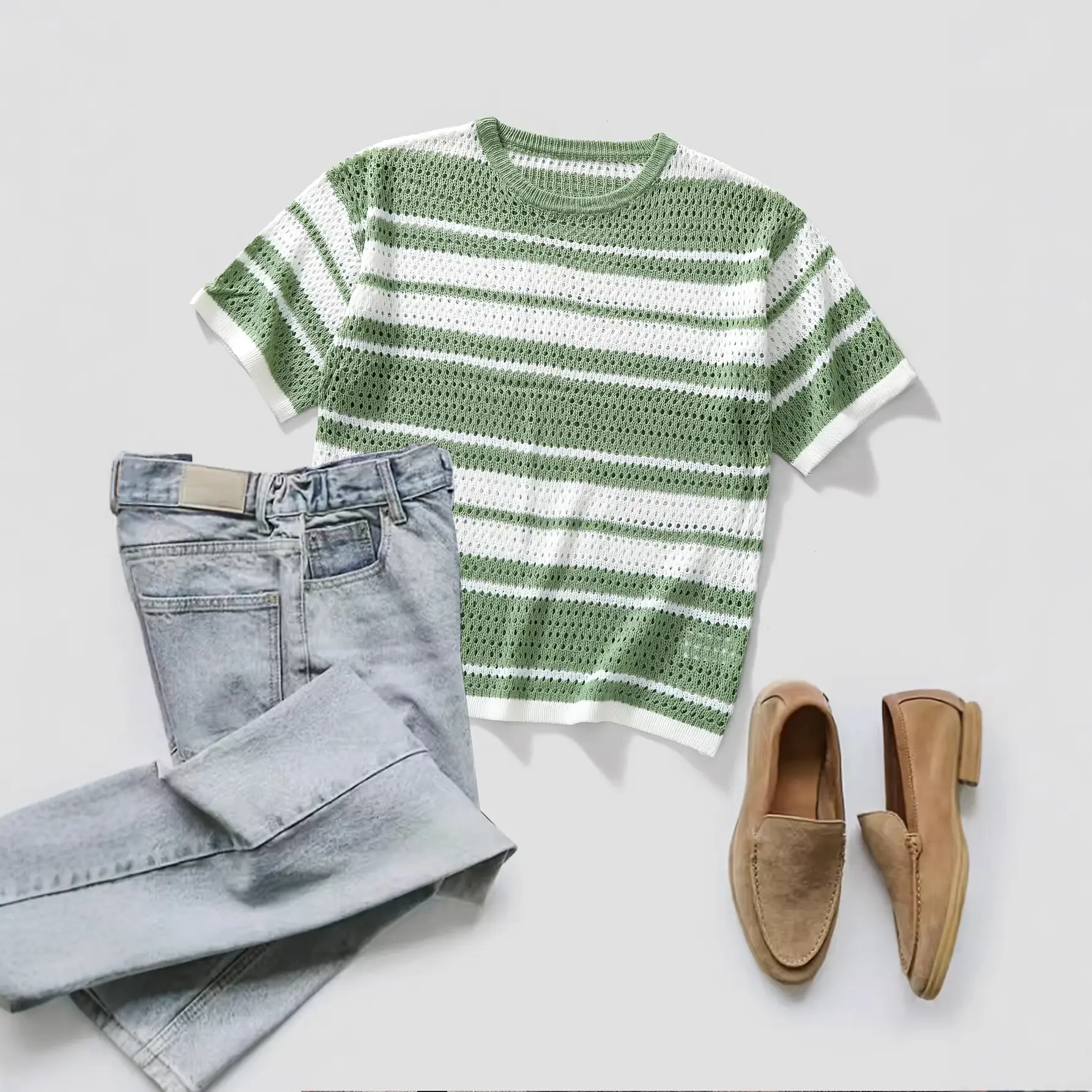 Mens Short-sleeved Color-block Casual Shirt