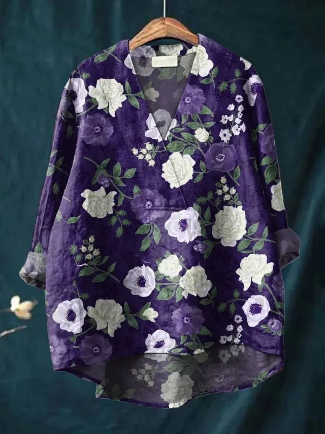 Fashion Digital Printing Large Wide V neck Top N11 Xxxxl - Shop at LoveMi