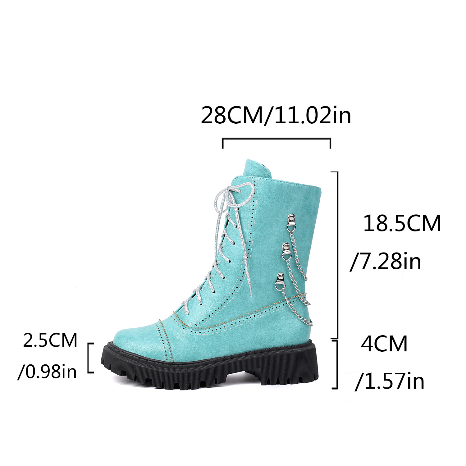 Women’s Chunky Heel Mid-Calf Dr. Style Boots