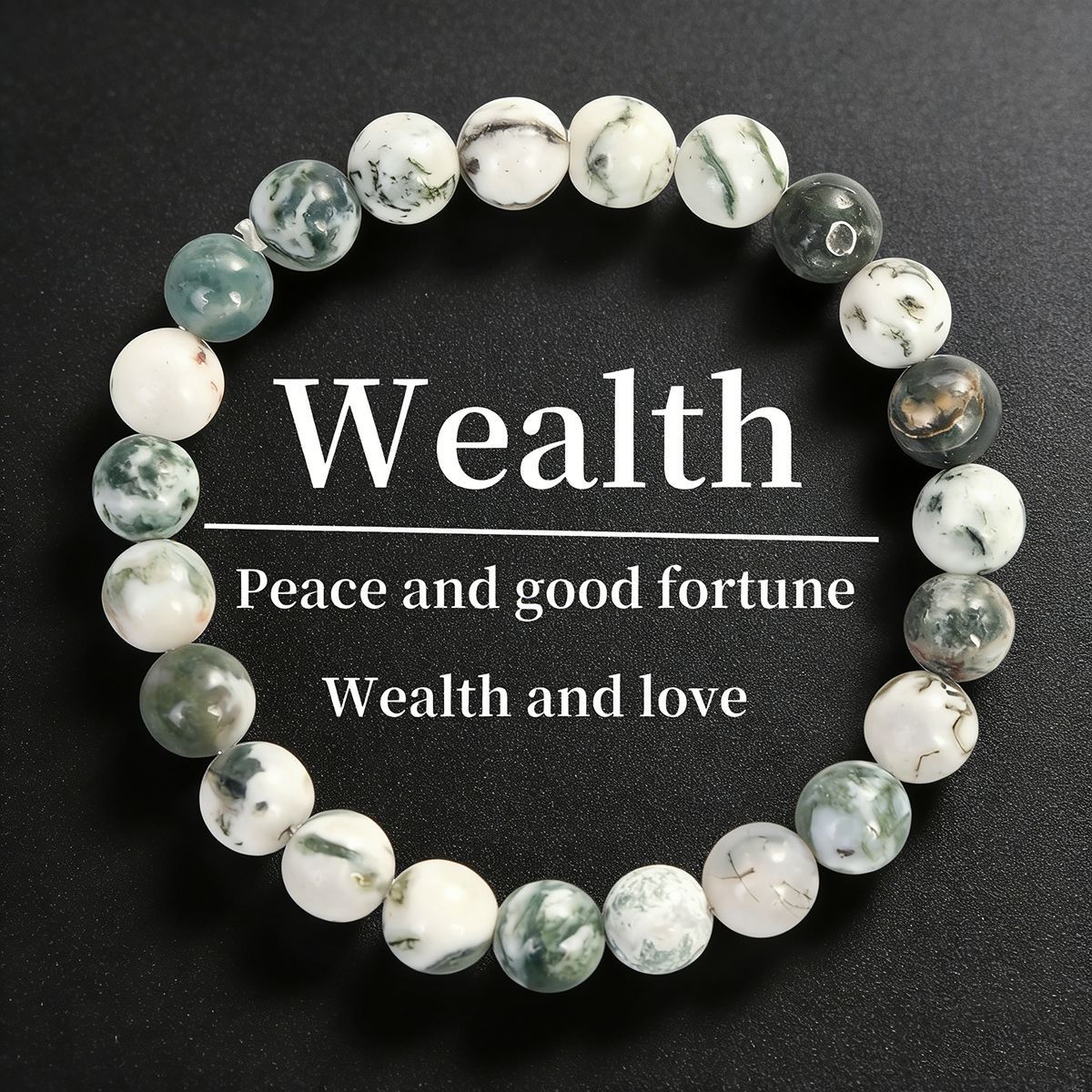 Multi-colored Natural Stone Bead Bracelet