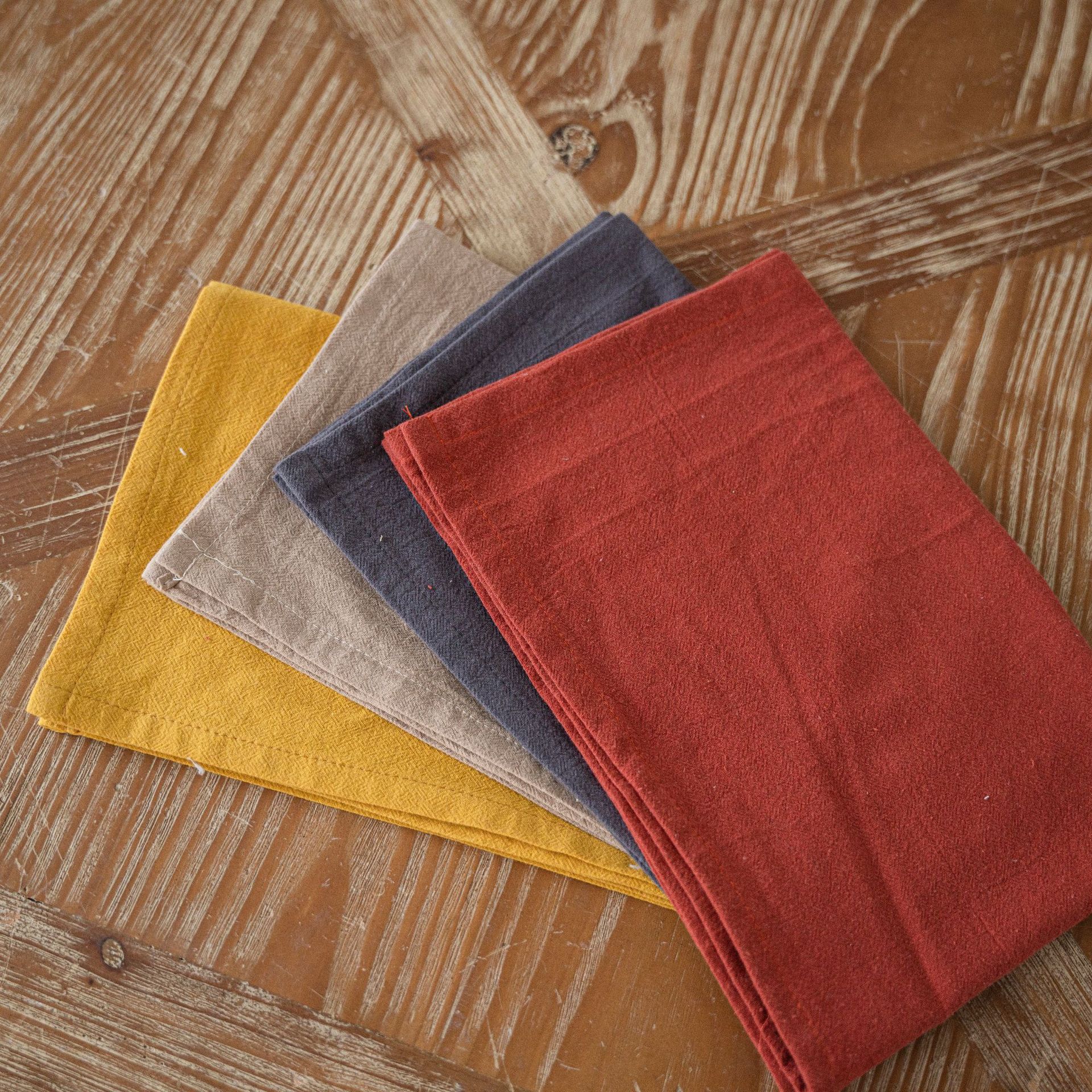 Qixin Plain-colored Washed Cotton Napkin