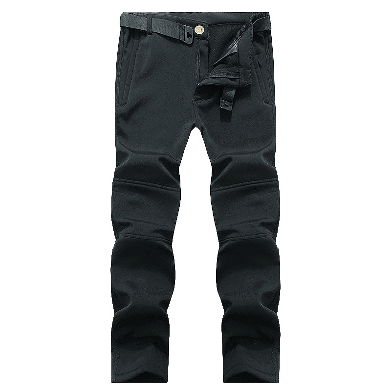 Mens Outdoor Softshell Insulated Trousers For Cold Weather