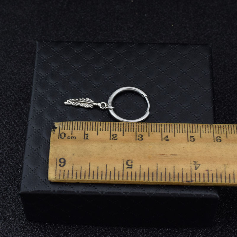 Small Leaves Earring Ear Clip Titanium Steel