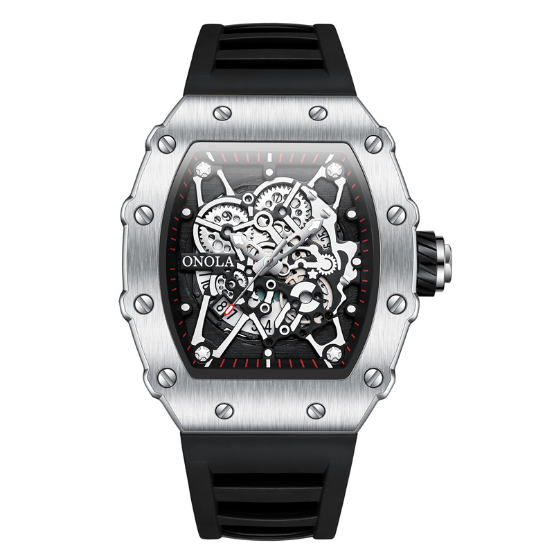 ONOLA Fashion Waterproof Quarz Herrenuhr Silikonband - Bild 13 von 21