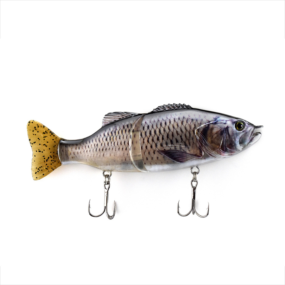 Multi-section Fish Hard Bait PVC Soft Bait S-shaped Swimming Posture Bait Lure - Image 10