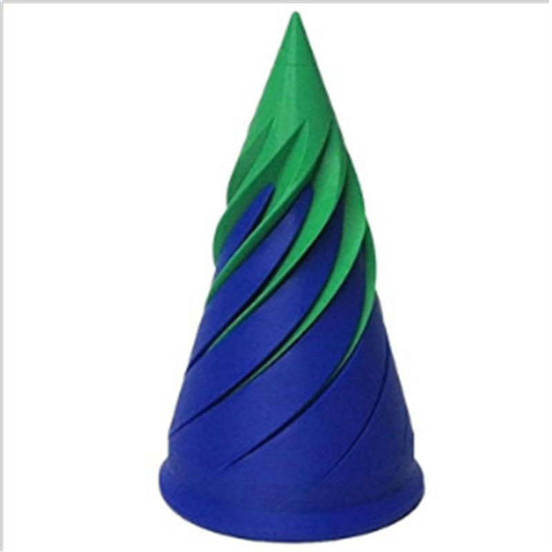 Tree Stump Blue Green 10cm