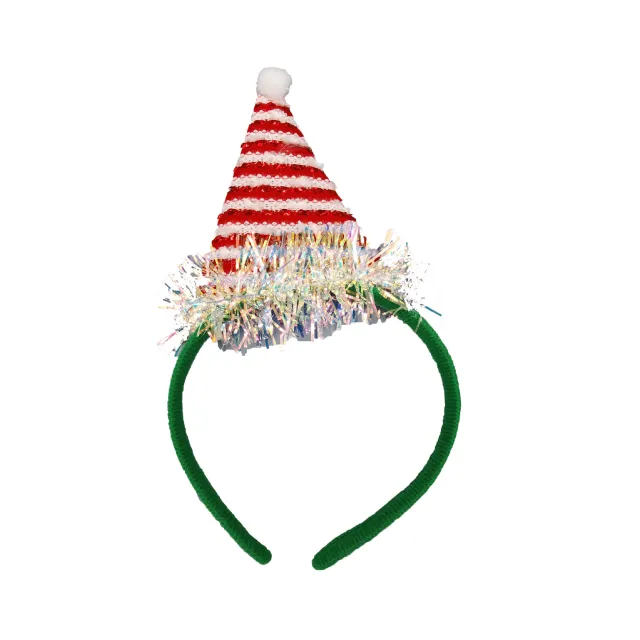 New Christmas Headband Cartoon Snowflake Antlers Decorative Hair Clip A Green Christmas Hat - Shop at LoveMi