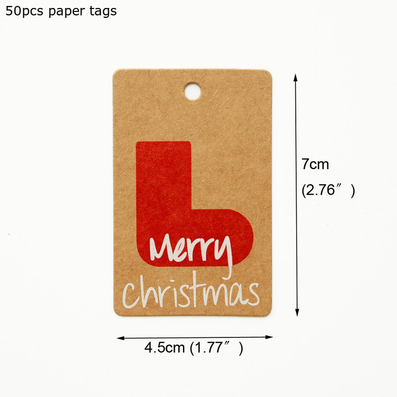 50 Christmas Stockings Tags