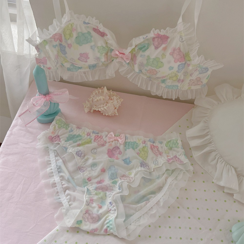 Luminous Little Turtle Dream Color Striped Underwear Suit