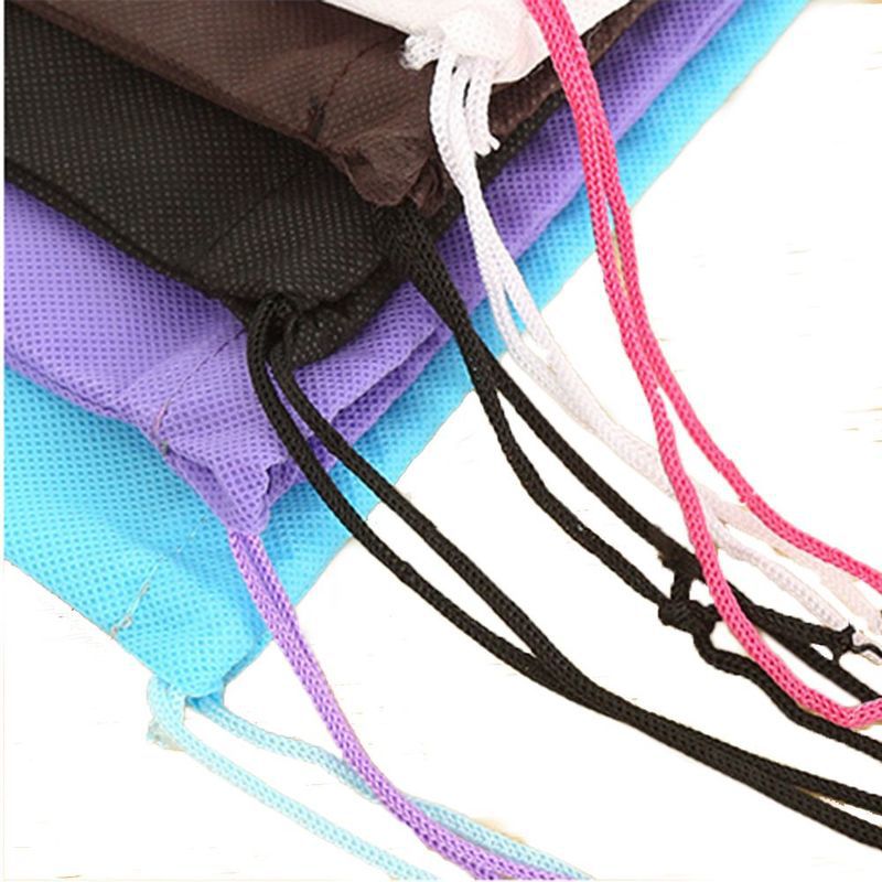 5PCS Non-woven Storage Bag Reusable Tote Drawstring Storage - Image 10
