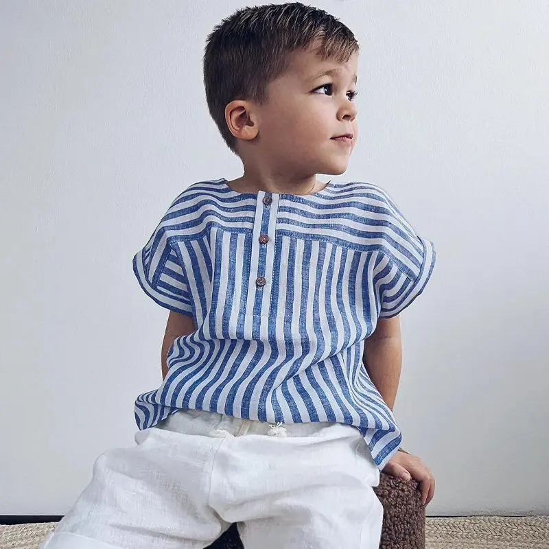 24 Summer New Children's Loose Linen Cotton