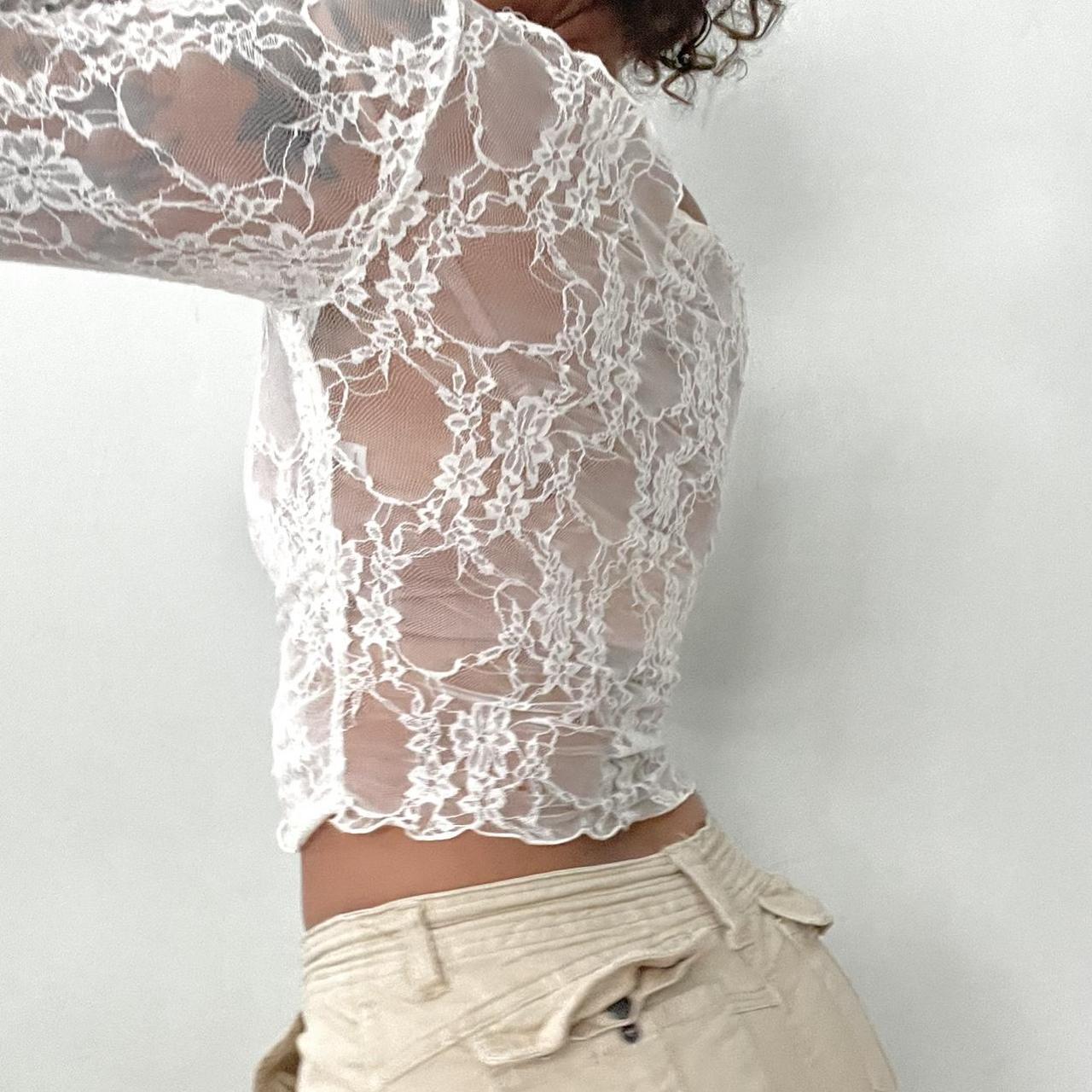 New Hot Girl Style Sexy Solid Color Lace Stitching Long Sleeve