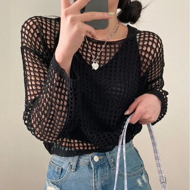 Fashion Women's Sun Protective Blouse Two piece Set Black - Shop at LoveMi