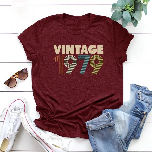 Cross border T shirt Independent Station Women's Short Sleeve Burgundy - Shop at LoveMi